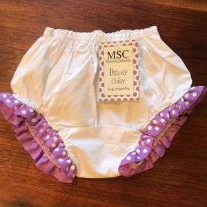 Ruffled diaper cover